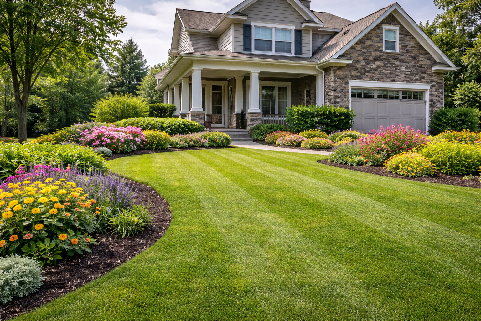 Retail property landscaping and curb appeal enhancement Pensacola